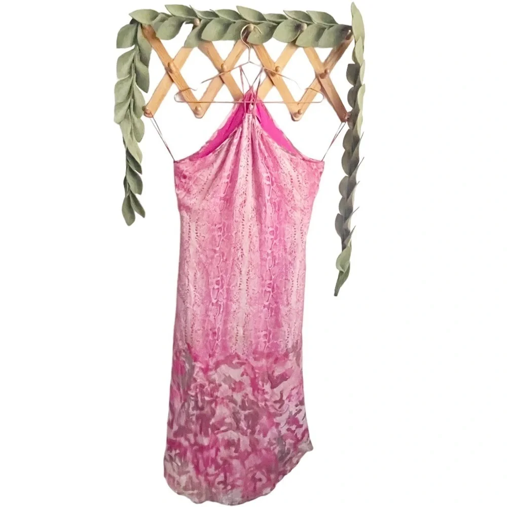 Ramy Brook Fia Snake Print Pink Midi Dress - Picture 3 of 15